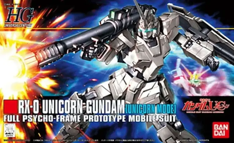 BANDAI GUNDAM HGUC 101 RX-0 UNICORN GUNDAM (UNICORN MODE) GUNPLA