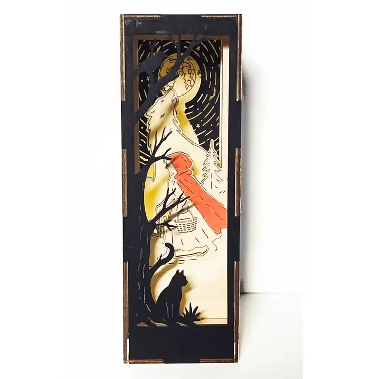 LED FANTASY BOOK NOOK RED RIDING HOOD USB POWER