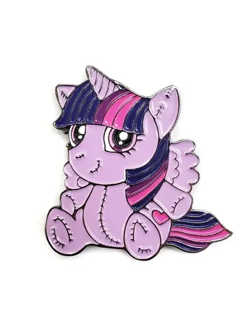 KOLORSPUN UNICORN PONY ENAMEL PIN PURPLE
