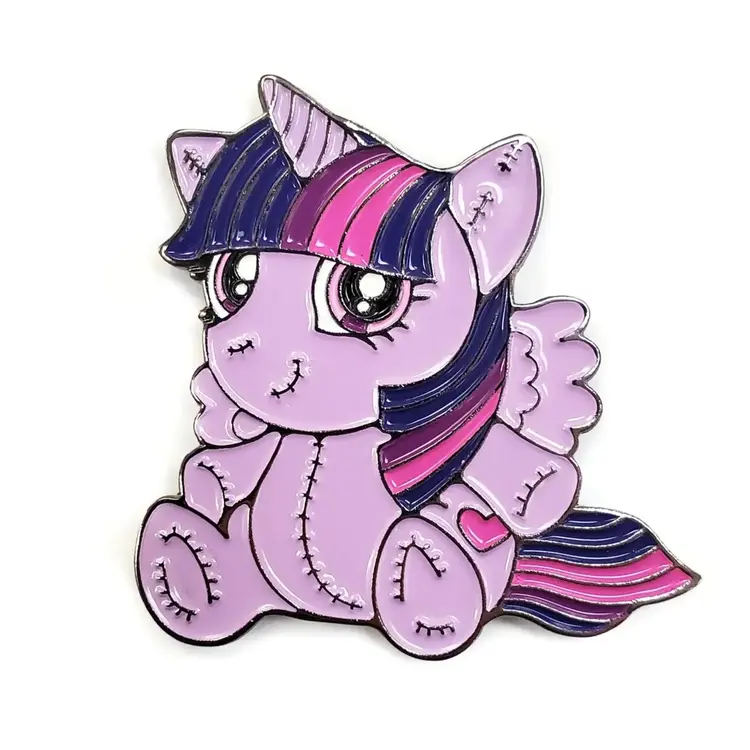 KOLORSPUN UNICORN PONY ENAMEL PIN PURPLE