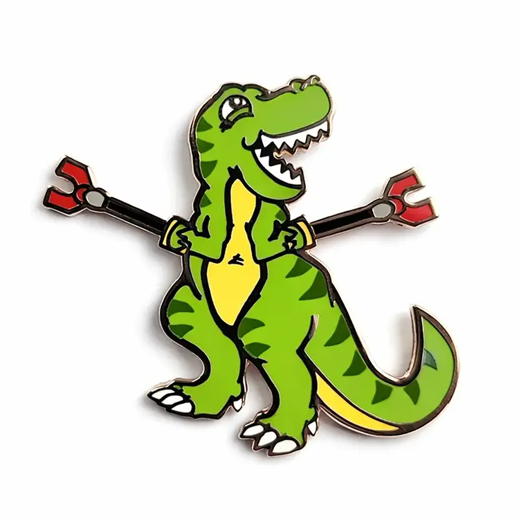 KOLORSPUN UNSTOPPABLE T-REX ENAMEL PIN