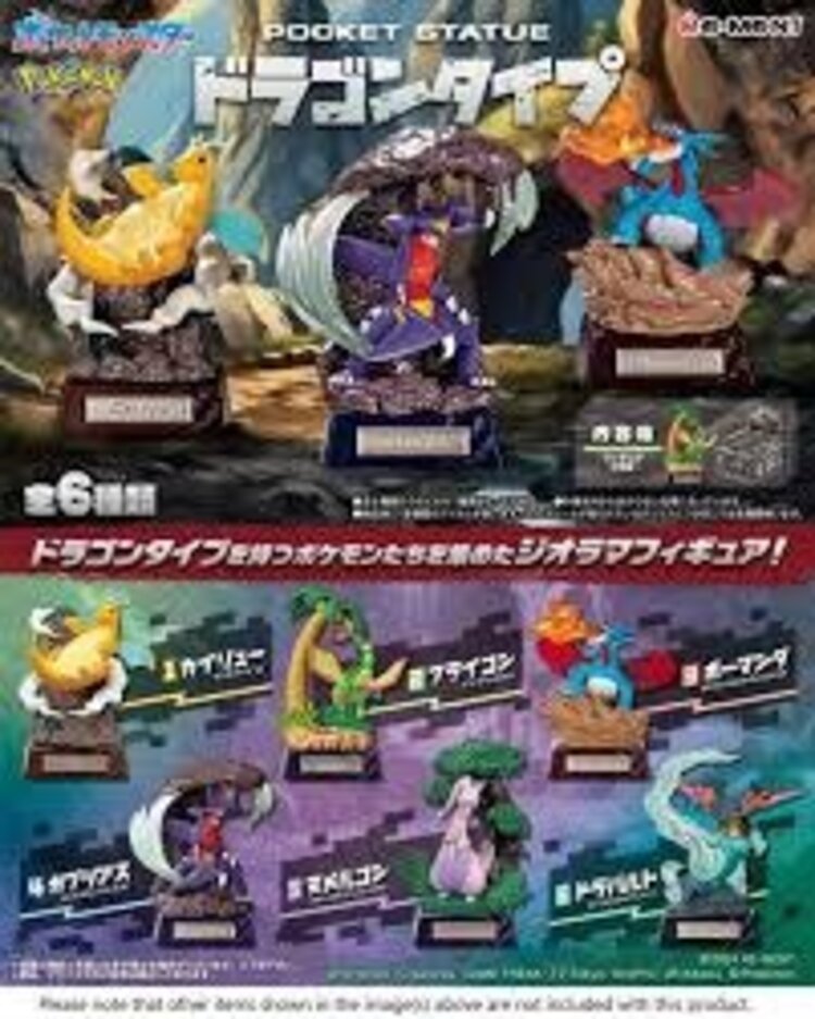 REMENT REMENT POKEMON POCKET STATUE DRAGON TYPE BLIND BOX