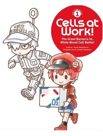 KODANSHA COMICS CELLS AT WORK PICTURE BOOK HC GN VOL 01 THE GREAT BACTERIA VS WHITE BLOOD CELL BATTLE KODANSHA COMICS CELLS AT WORK PICTURE BOOK HC GN VOL 01 THE GREAT BACTERIA VS WHITE BLOOD CELL BATTLE