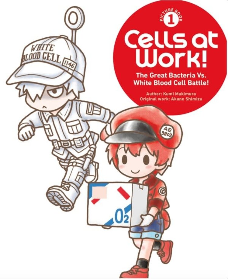 KODANSHA COMICS CELLS AT WORK PICTURE BOOK HC GN VOL 01 THE GREAT BACTERIA VS WHITE BLOOD CELL BATTLE
