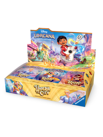 RAVENSBURGER DISNEY LORCANA TCG HYPERIA CITY BOOSTER BOX PREORDER
