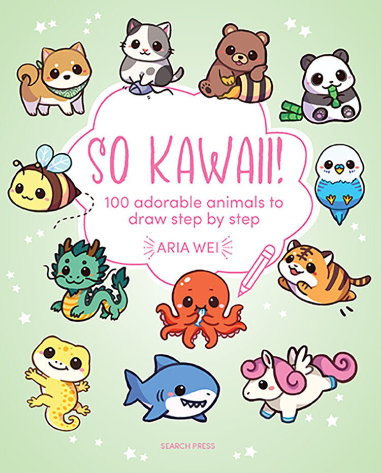 SO KAWAII SC 100 ADORABLE ANIMALS TO DRAW STEP BY STEP