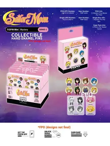 FIGPIN SAILOR MOON SERIES 2 MYSTERY MINI PINS