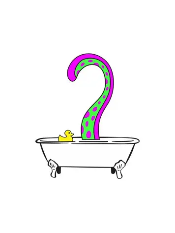 TUBTACLE ENAMEL PIN