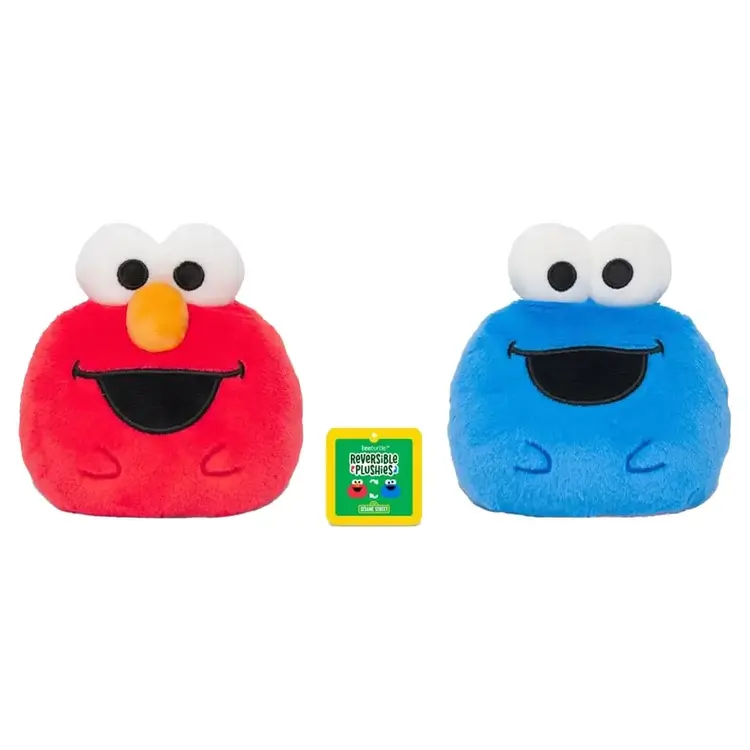 PLUSHIVERSE REVERSIBLE PLUSHIE COOKIE MONSTER/ELMO 4"