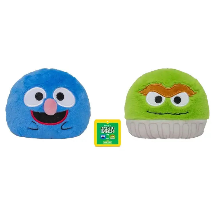 PLUSHIVERSE REVERSIBLE PLUSHIE GROVER/OSCAR 4"