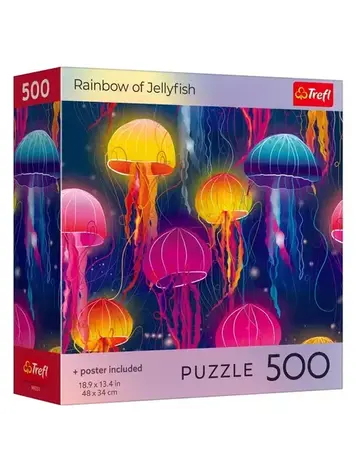 TREFL 500 PC PUZZLE RAINBOW OF JELLYFISH