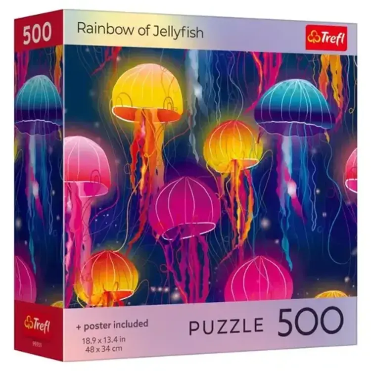 TREFL 500 PC PUZZLE RAINBOW OF JELLYFISH