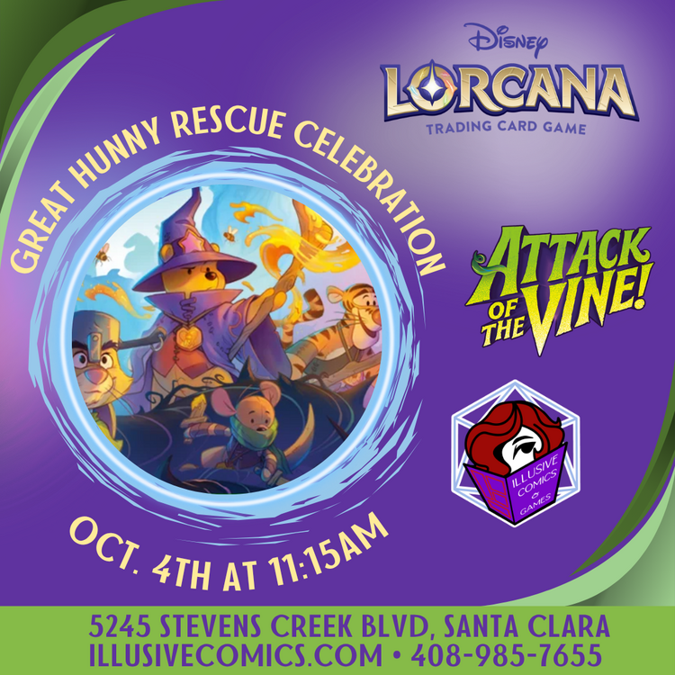 LORCANA THE GREAT HUNNY RESCUE CELEBRATION 10/4 @ 11;15AM
