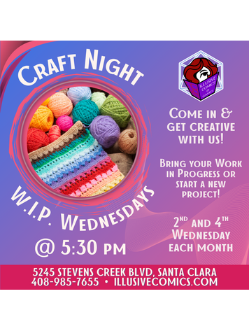 WIP WEDNESDAY CRAFT NIGHT