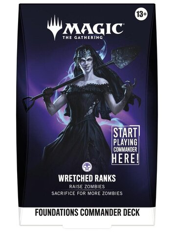 WIZARDS OF THE COAST FOUNDATIONS COMMANDER DECK WRETCHED RANKS