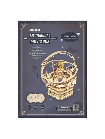 ROKR MECHANICAL MUSIC BOX KIT STARRY NIGHT