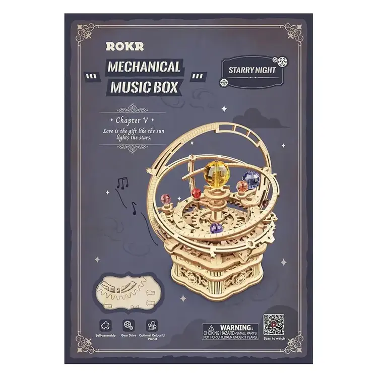 ROKR MECHANICAL MUSIC BOX KIT STARRY NIGHT