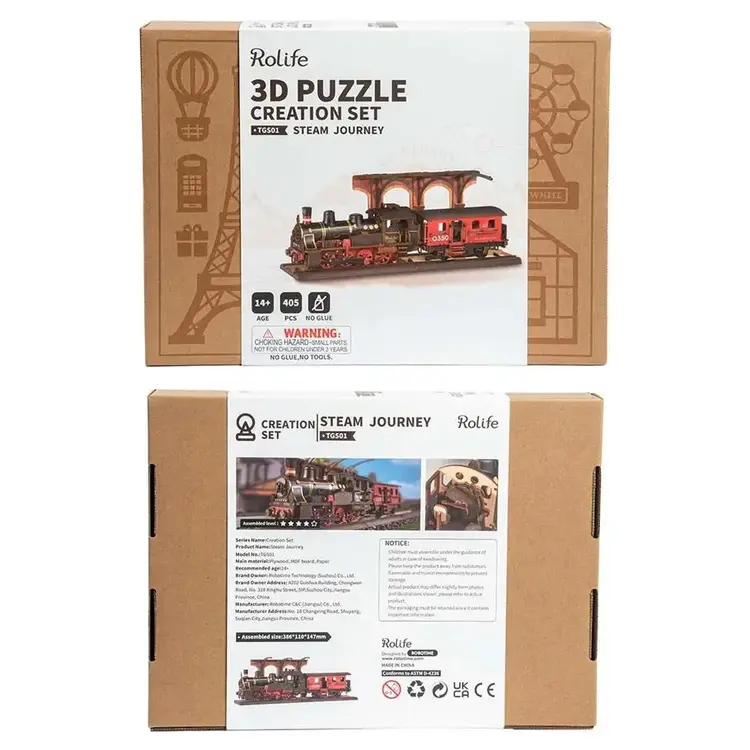 ROLIFE 3D PUZZLE CREATION SET STEAM JOURNEY