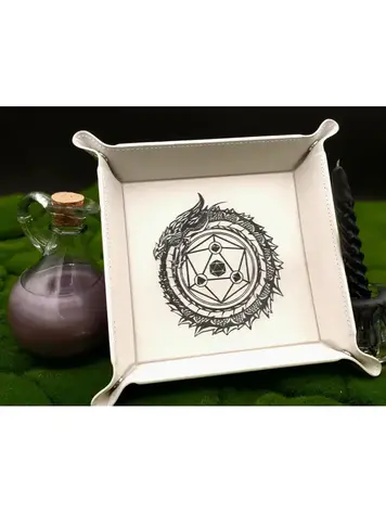 OUROBOROS DICE TRAY BLACK WITH GOLD