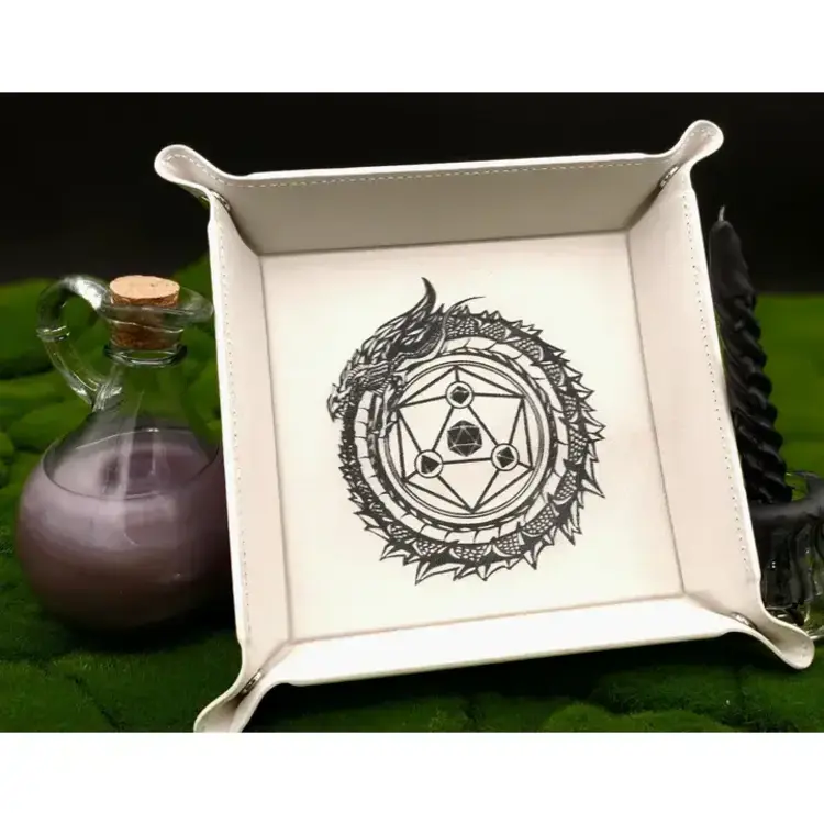 OUROBOROS DICE TRAY BLACK WITH GOLD