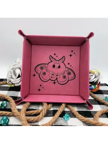 CUTE MOTH DICE TRAY PINK WITH BLACK