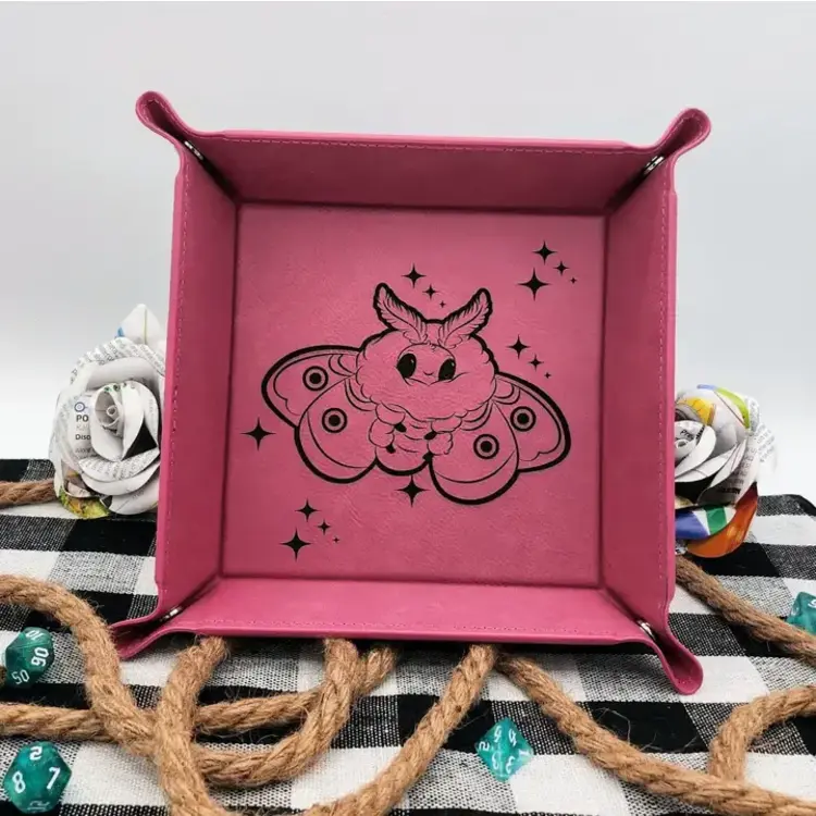 CUTE MOTH DICE TRAY PINK WITH BLACK