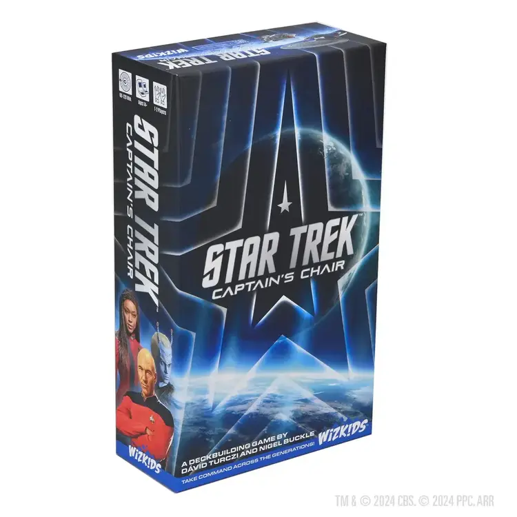WIZKIDS STAR TREK CAPTAIN'S CHAIR DECK BUILDING GAME