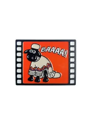 TITAN COMICS WALLACE & GROMIT SHAUN ENAMEL PIN BADGE