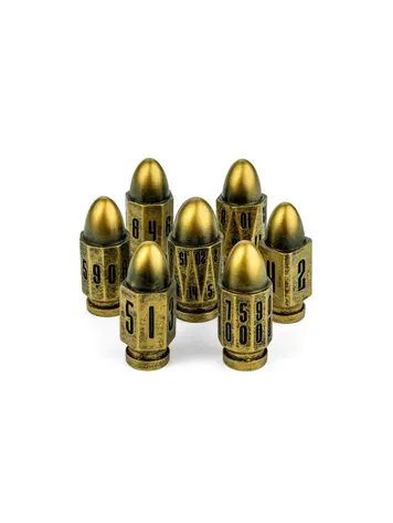 FANROLL RESIN BULLET DICE SET GUNSLINGER