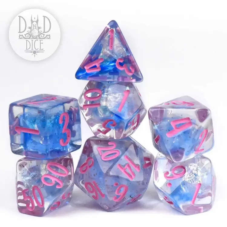DND DICE GOSSAMER QUEEN RPG DICE SET