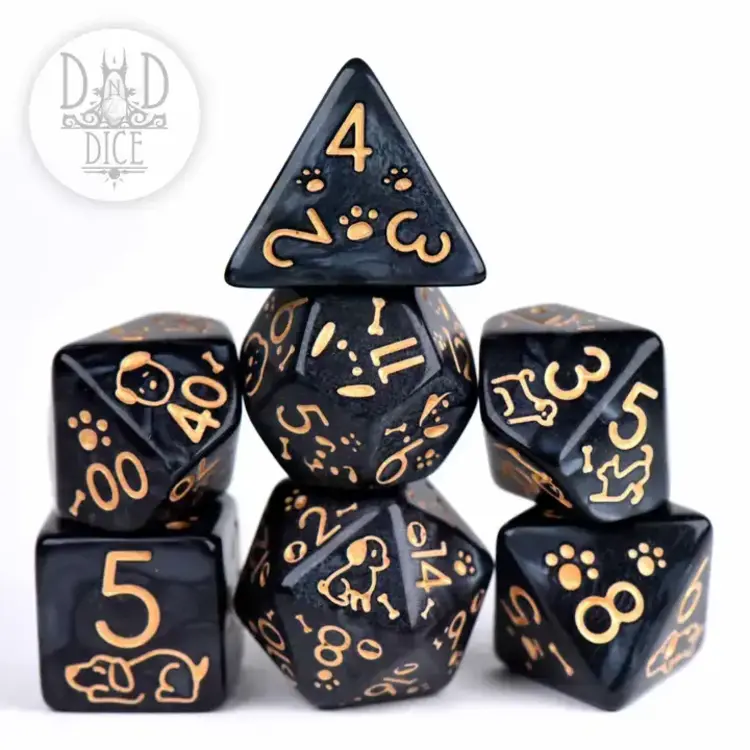 DND DICE PUPPERS CHEW TOY RPG DICE SET