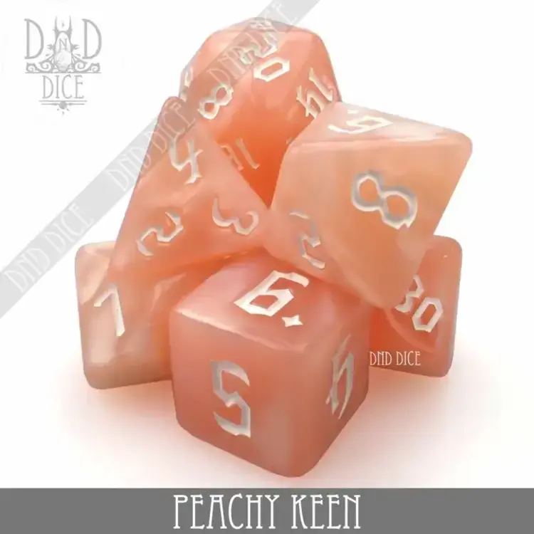 DND DICE PEACHY KEEN RPG DICE SET