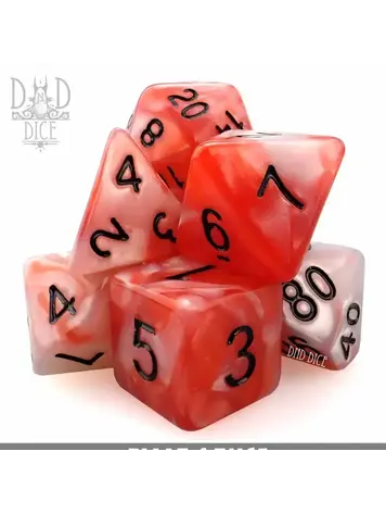 DND DICE PIZZA SAUCE RPG DICE SET