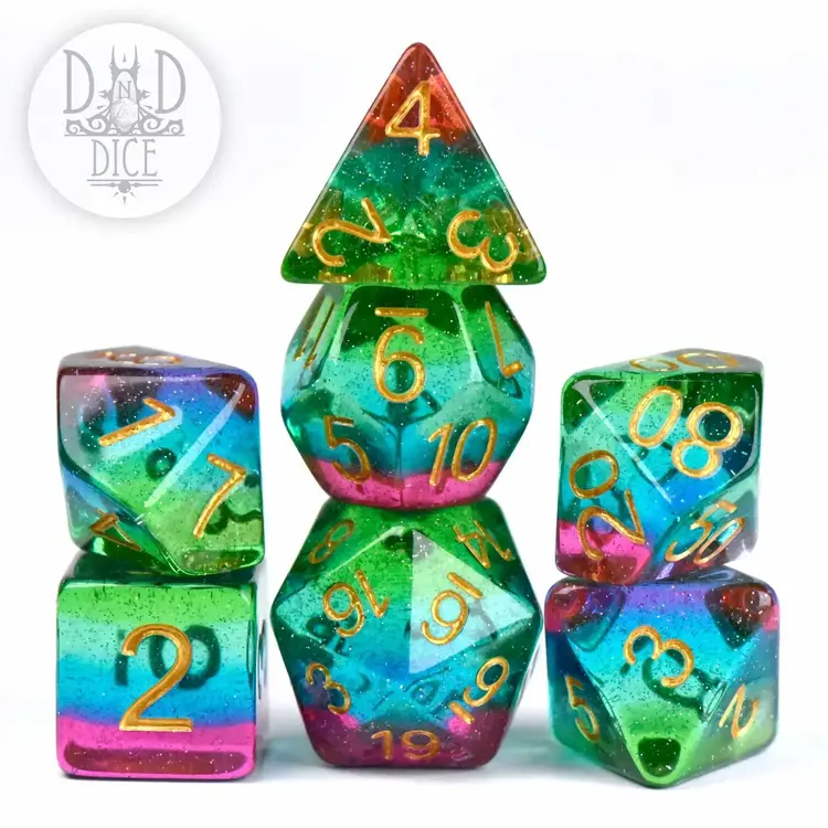 DND DICE MOOD BLING RPG DICE SET