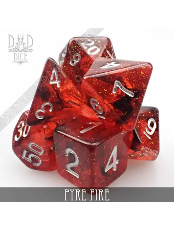 DND DICE PYRE FIRE RPG DICE SET