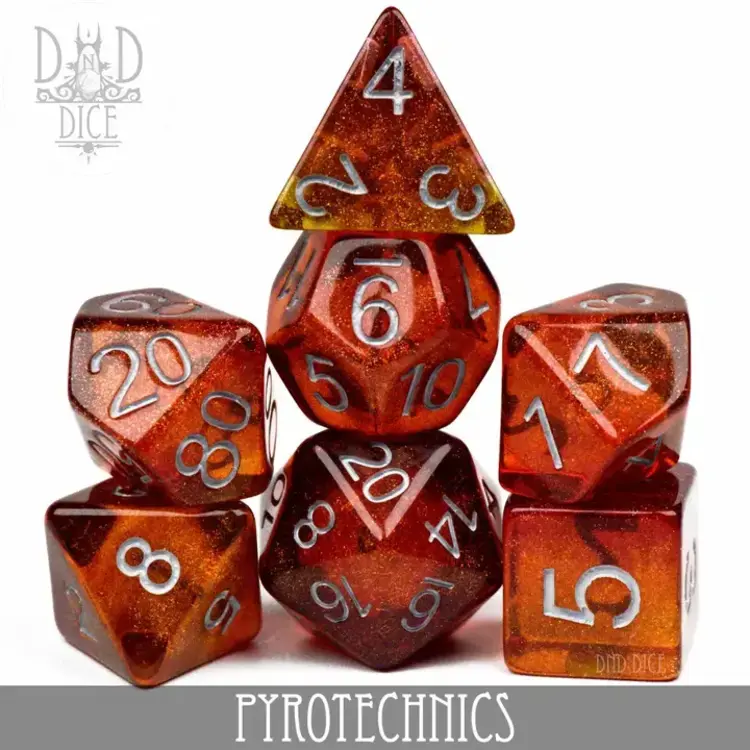 DND DICE PYROTECHNICS RPG DICE SET