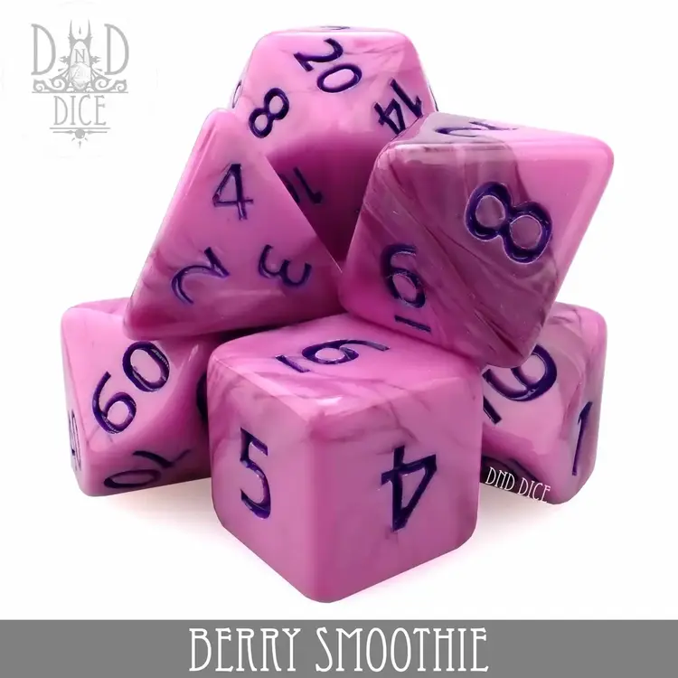 DND DICE BERRY SMOOTHIE RPG DICE SET