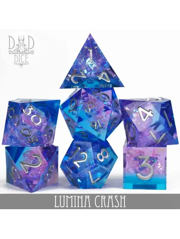 DND DICE LUMINA CRASH  HANDMADE DICE SET