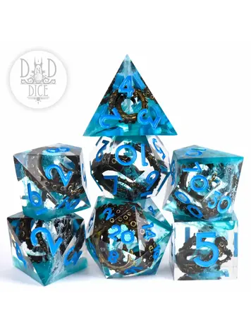 DND DICE KRAKENS CURSE  HANDMADE DICE SET