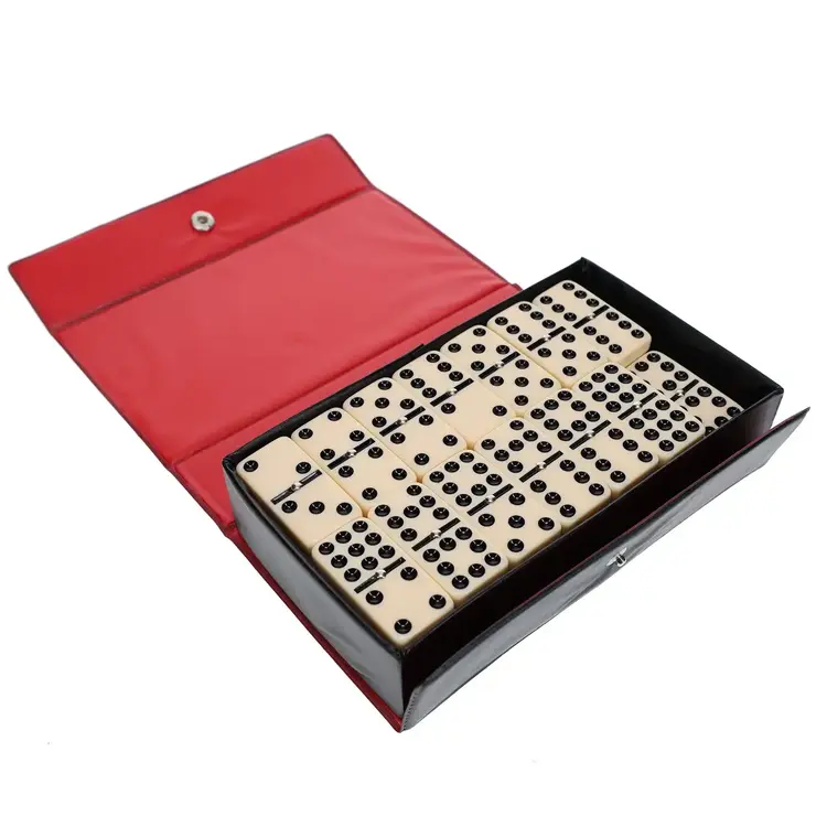 DOUBLE NINE DOMINOES WITH SPINNERS