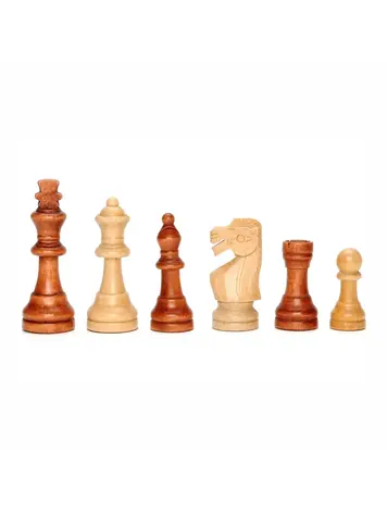 WOODEN WEIGHTED CHESS PIECES 3.75" KING