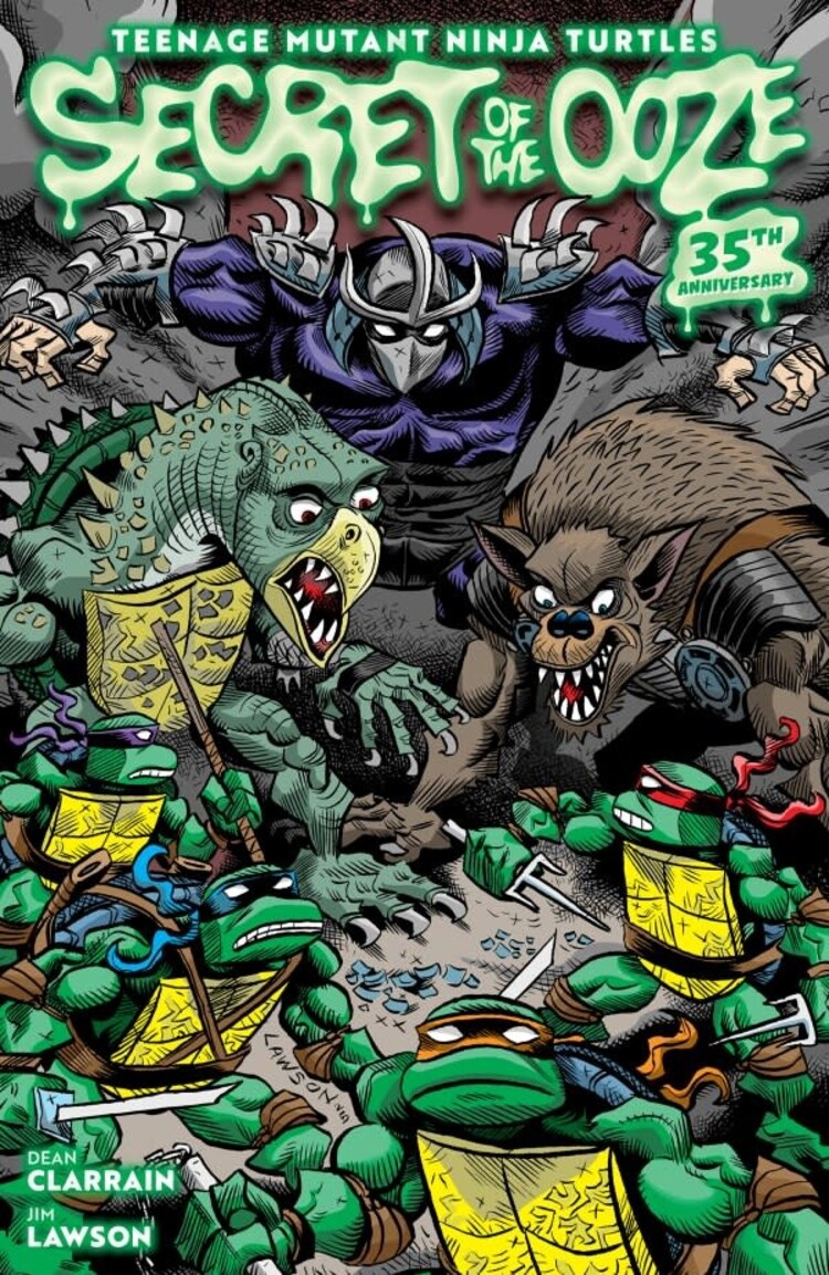TEENAGE MUTANTN NINJA TURTLES SECRET OF THE OOZZE 35TH ANNIVERARY HC