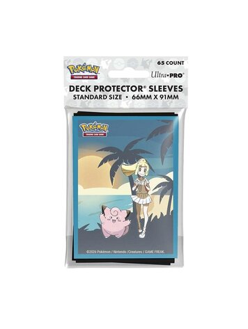 ULTRA PRO ULTRA PRO POKEMON LILLIE AND CLEFAIRY DECK PROTECTOR SLEEVES 65CT