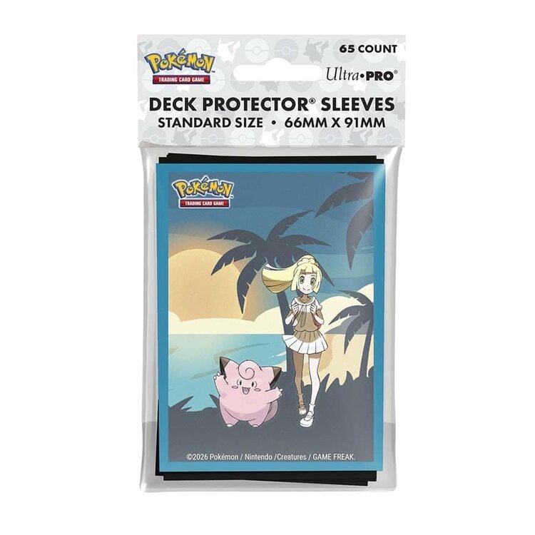 ULTRA PRO ULTRA PRO POKEMON LILLIE AND CLEFAIRY DECK PROTECTOR SLEEVES 65CT