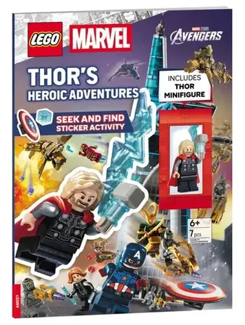 LEGO MARVEL THORS HEROIC ADVENTURES SEEK AND FIND STICKER ACTIVITY BOOK TP