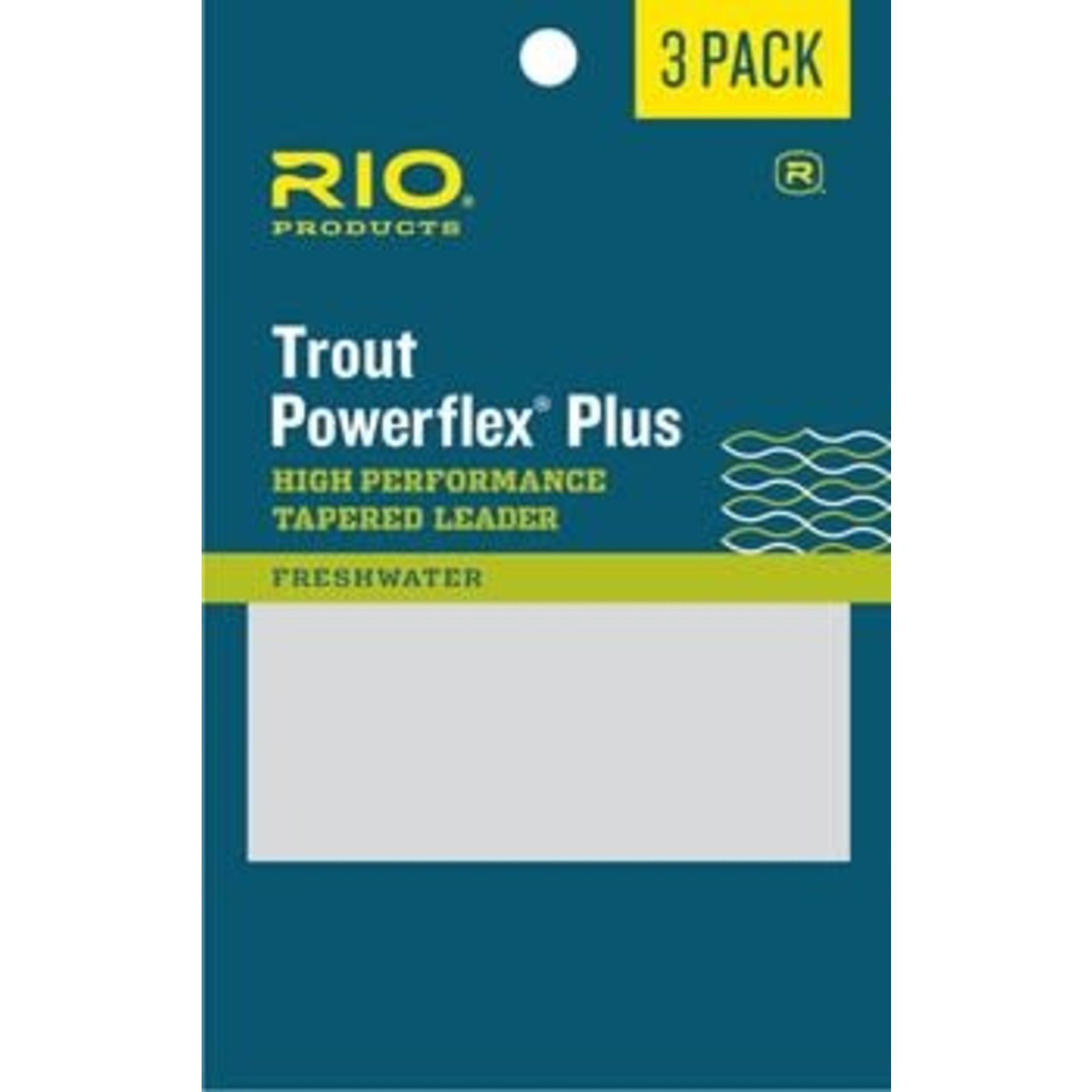 RIO Powerflex Plus Trout Leaders, (3 Pack) -