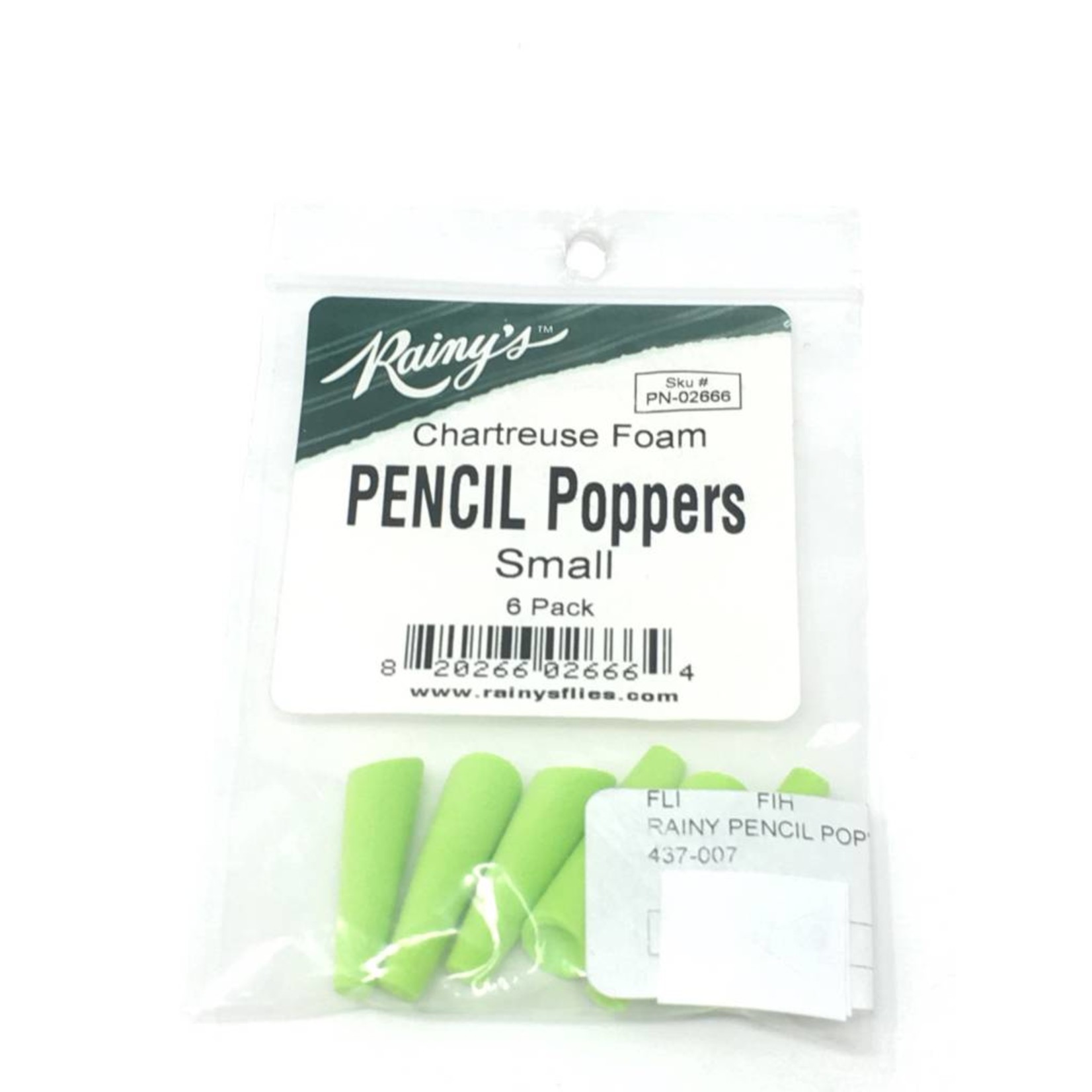 Rainy's Pencil Popper - Chartreuse #1 Hook
