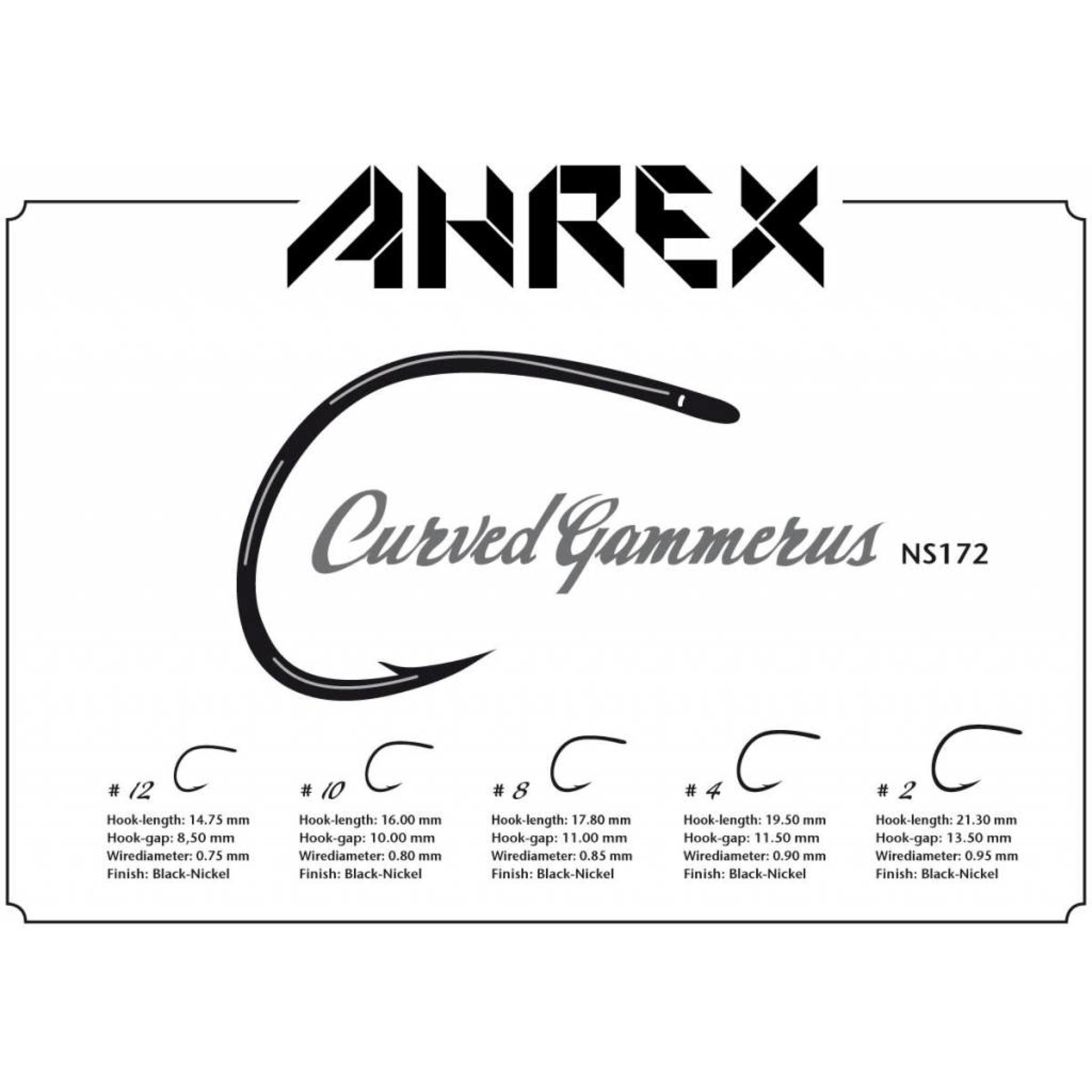 Ahrex Nordic Salt Curved Gammerus Hook -