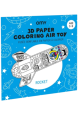 OMY Rocket 3D Paper coloring air toy