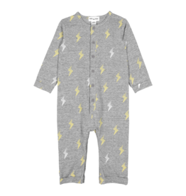 Miles the label Lightning Bolts Print Baby Playsuit